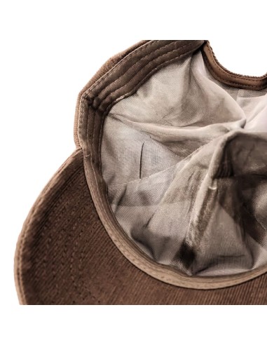 Casquette anti-ondes marron velours avec un réglage par boucle inox Geotellurique.fr - 4