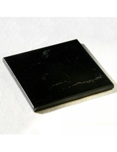 Plaque de Shungite 10 x 10 cm, pour neutraliser les ondes en apportant un rééquilibrage énergétique