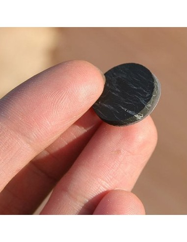 Pastille adhésive de shungite, protection des ondes pour téléphone portable et DECT