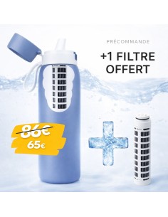 Gourde filtrante nomade inox URBAN SOURCE- 740mL