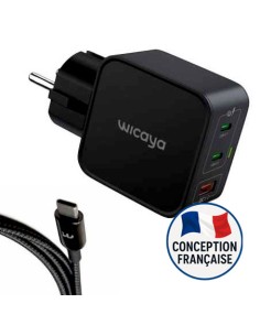Chargeur avec mise à la terre Wicaya de 65W - USB-C / USB-A Générique - 1