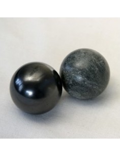 Sphéres d'harmonisation shungite et stéatite de Carélie