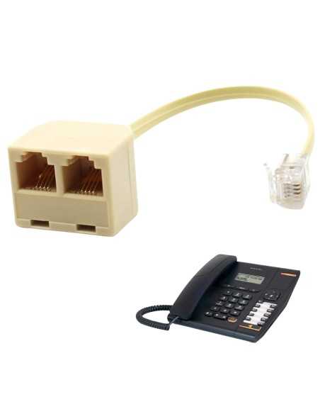 Adaptateur doubleur de prises RJ11 Geotellurique.fr - 1