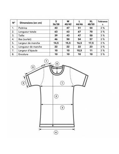 T-shirt anti-ondes femme en coton bio - Antiwave DANELL - 4