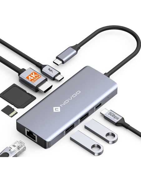 copy of Hub USB-C 8 ports multifonctions RJ45 / ultra-portables & smartphones Geotellurique.fr - 6