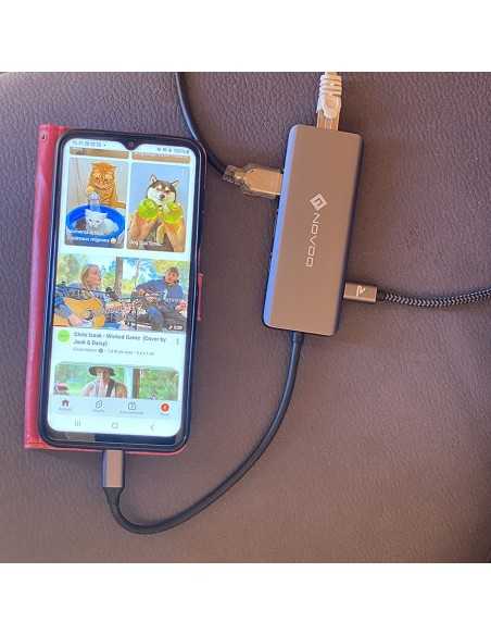 copy of Hub USB-C 8 ports multifonctions RJ45 / ultra-portables & smartphones Geotellurique.fr - 4