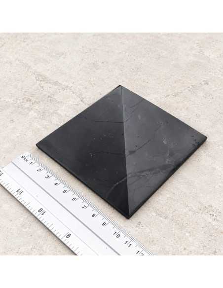 Pyramide en shungite polie 10 cm - protection quotidienne