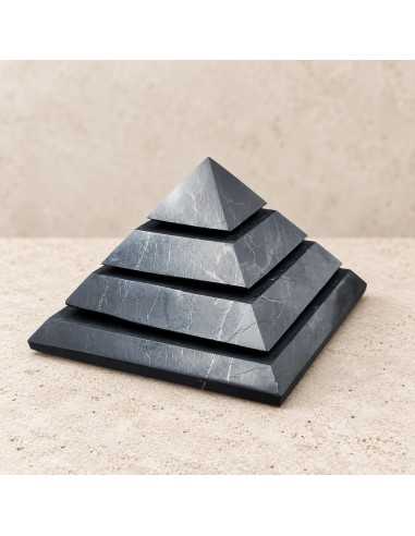 Pyramide Sakkara en shungite polie 10 cm