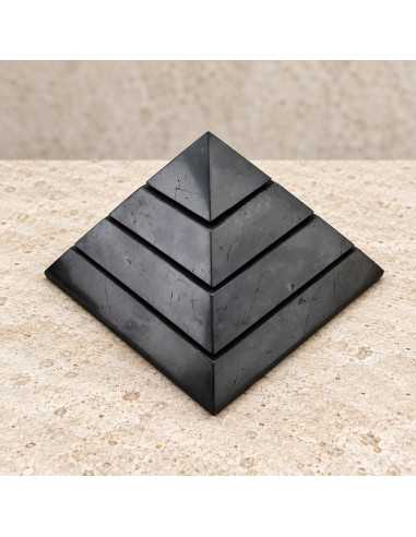 Pyramide Sakkara en shungite polie 15 cm