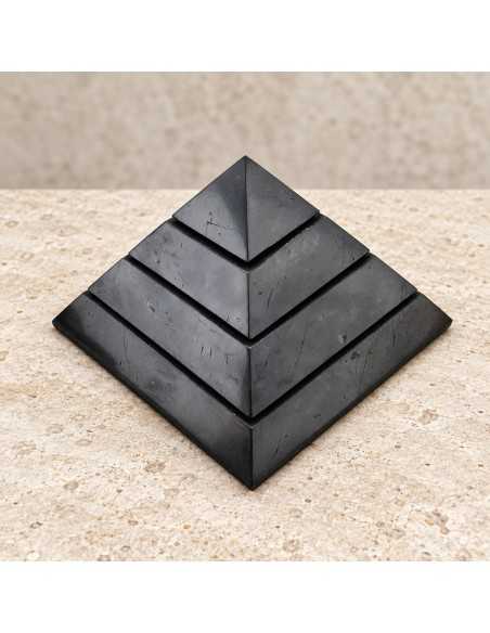 Pyramide Sakkara en shungite polie 15 cm