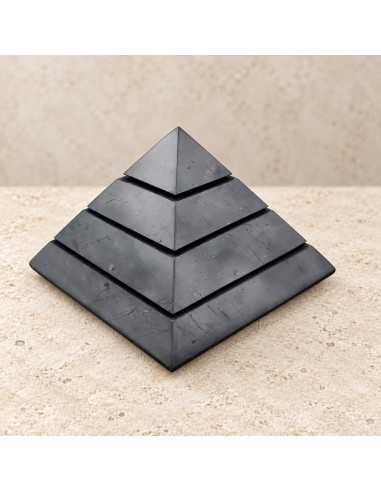 Pyramide Sakkara en shungite polie 15 cm