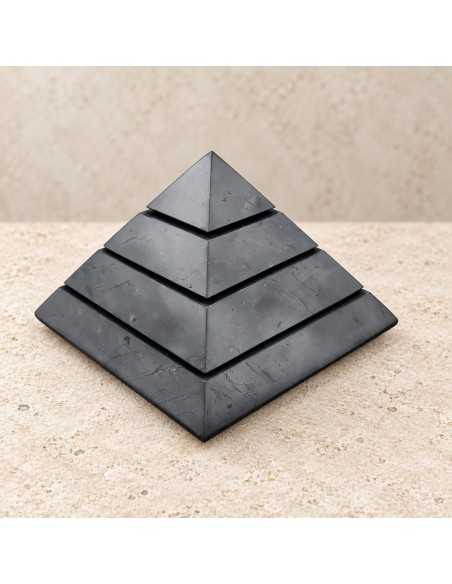 Pyramide Sakkara en shungite polie 15 cm