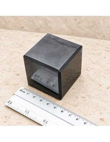 Cube en shungite poli 5 cm
