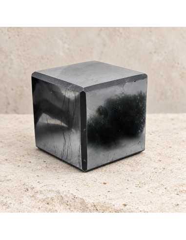 Cube en shungite poli 5 cm
