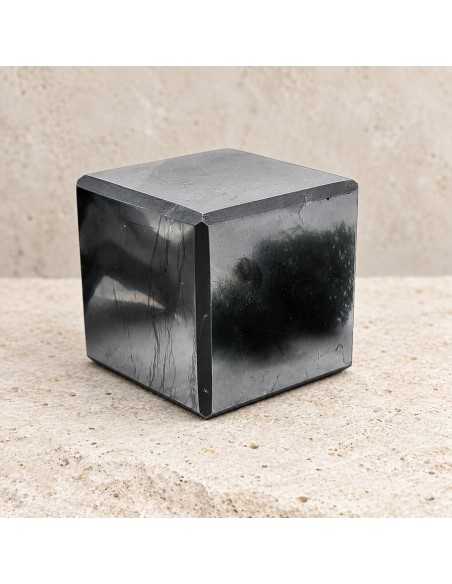 Cube en shungite poli 5 cm