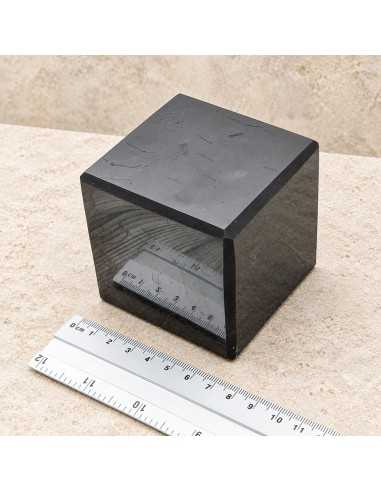 Cube en shungite poli 7 cm