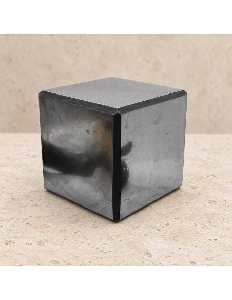 Cube en shungite poli 7 cm