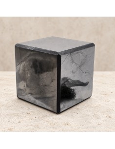 Cube en shungite poli 10 cm