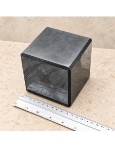Cube en shungite poli 10 cm 2