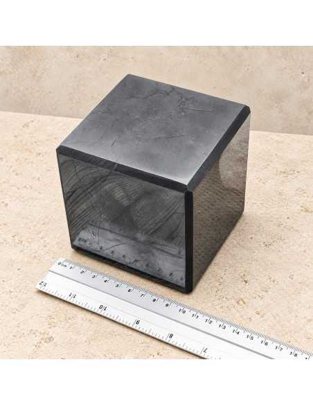 Cube en shungite poli 10 cm