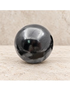 Sphere en shungite poli 7 cm