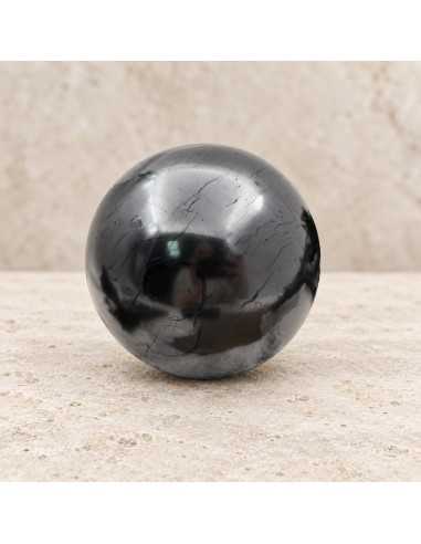 Sphere en shungite poli 7 cm