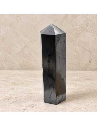 Cristal en shungite polie 3 × 10 cm
