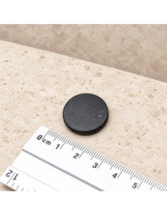 Plaque ronde de shungite polie 20 mm 2