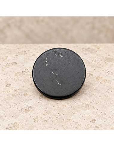 Plaque ronde de shungite polie 20 mm