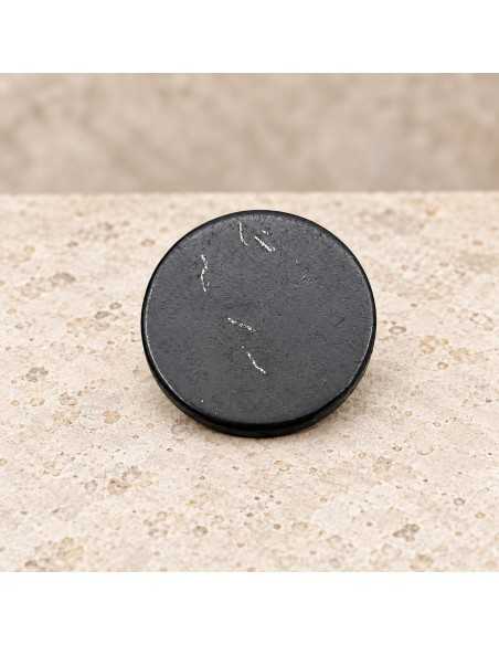Plaque ronde de shungite polie 20 mm