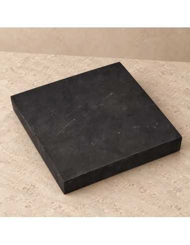 Dalle en shungite polie 20 × 20 × 3 cm SHUNGITE - 1