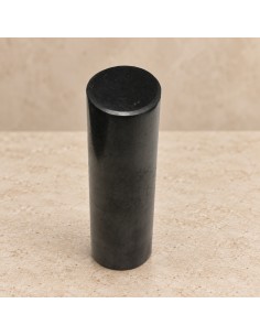 Cylindre en shungite poli 10 x 3 cm