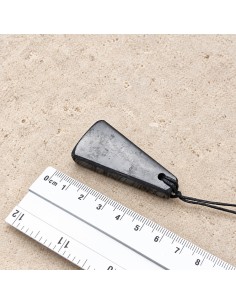 Pendentif épais trapézoïdal en shungite 2