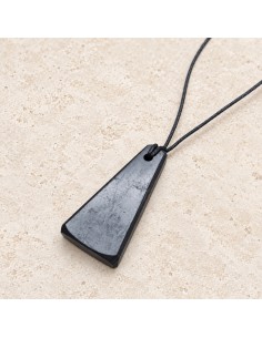 Pendentif épais trapézoïdal en shungite