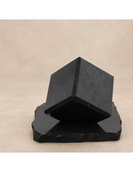 Cube en shungite poli coin tronqué 5 cm SHUNGITE - 4