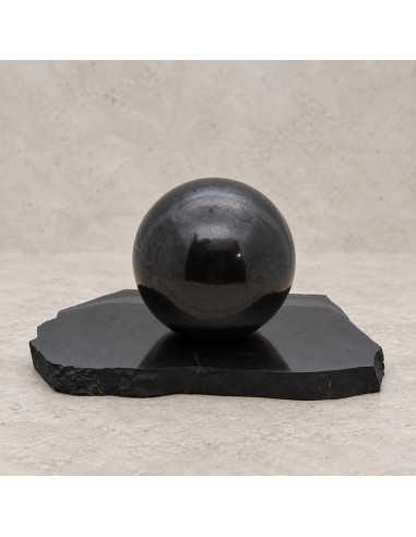 Support décoratif grand pour sphère ou œuf SHUNGITE - 3