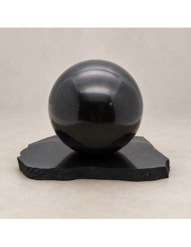 Support décoratif grand pour sphère ou œuf SHUNGITE - 4