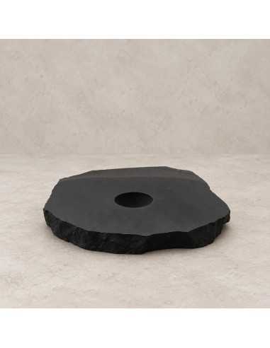Support décoratif moyen pour sphère ou œuf SHUNGITE - 4