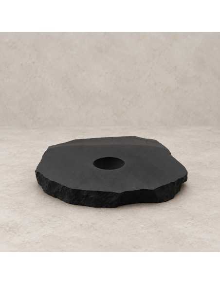 Support décoratif moyen pour sphère ou œuf SHUNGITE - 4