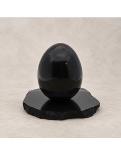 Oeuf en shungite poli 8 cm SHUNGITE - 1