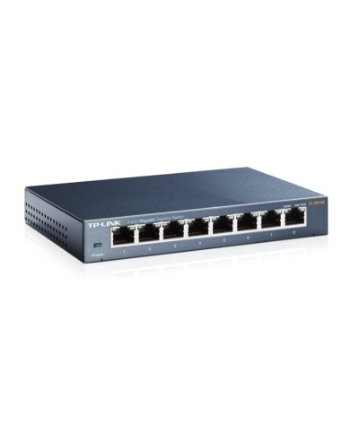 Switch de bureau 8 ports 10/100/1000Mbps - Boîtier métal - TL-SG108 - "Multiprise ethernet"