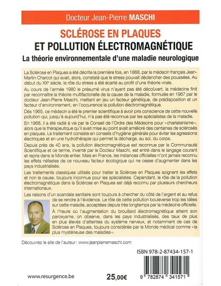 Sclérose en plaques et pollution électromagnétique, de Dr. Jean-Pierre Maschi