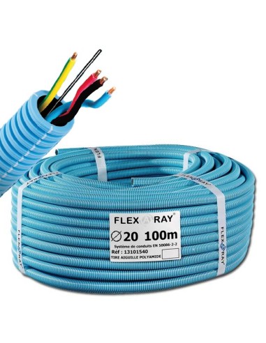 Gaine blindée préfilée PREFILZEN+ diamètre 20 mm anti-rayonnement électromagnétique  (ICT20 4G1,5 BRNV/J + fil semi-conducteur) Gaine blindée préfilée PREFILZEN+ diamètre 20 mm anti-rayonnement électromagnétique  (ICT20 4G1,5 BRNV/J + fil semi-conducteur)