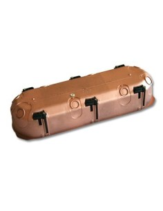 Boîtier blindé pour cloisons sèches triple étanche à l'air 67 x 40 mm COURANT - 1 2