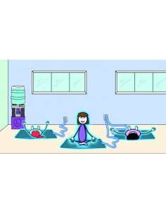 Grand tapis de Yoga et Fitness de mise à la terre Earthing  183x61cm 2