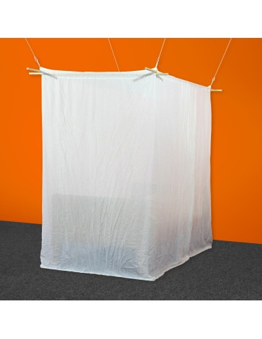 Baldaquin anti-ondes en tissu Swiss Shield Naturell (cabine 1 place)