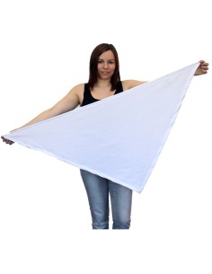 Bandeau triangulaire anti ondes en tissu steel-gray (120x85x85cm) 2