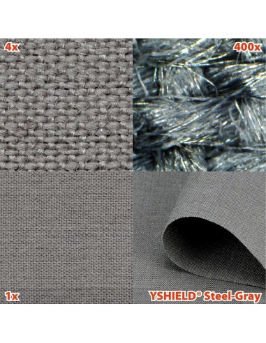 Bandeau anti ondes en tissu steel-gray (70x70cm)