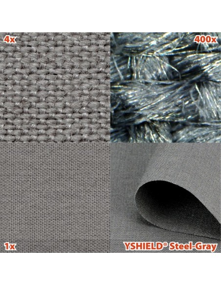 Bandeau anti ondes en tissu steel-gray (70x70cm)