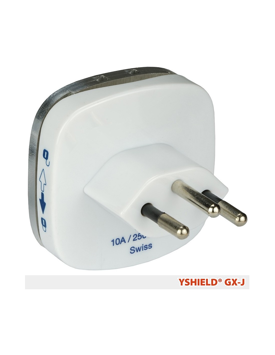 Adaptateur de prise électrique universel Suisse (Type J avec Terre)